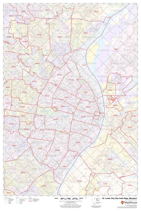 Zip Code Map St. Louis